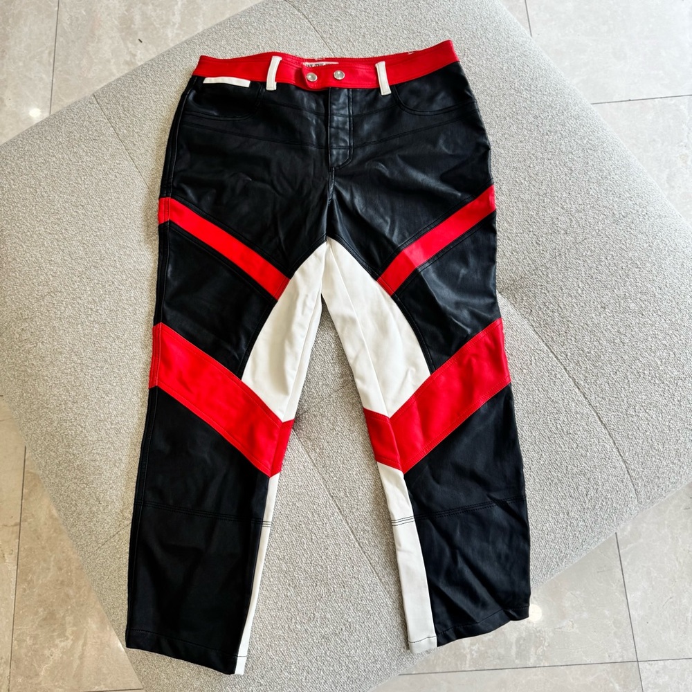 WE THE FREE COLOR BLOCK VEGAN PANTS - SIZE 10 - Picture 2 of 9